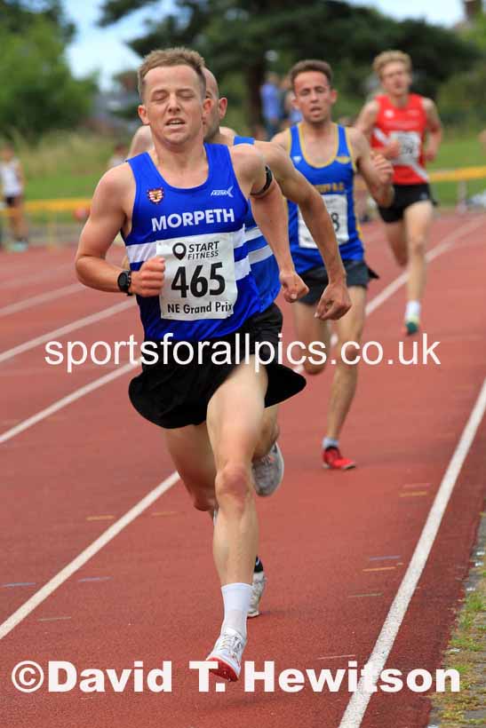 3000 metres, 2023 NEGP 4 Monkton, Wed., July 12th.  Photo: David T. Hewitson/Sports for All Pics
